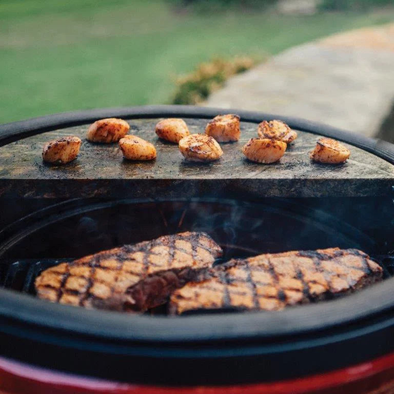 Grill Half-Moon Soapstone Innovative Cooking Surface Slab Kamado Classic 18" Joe