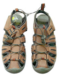 (Dark Leather Bauer Troy Brown, Cinch 9) Eddie Sandals Men's Cord