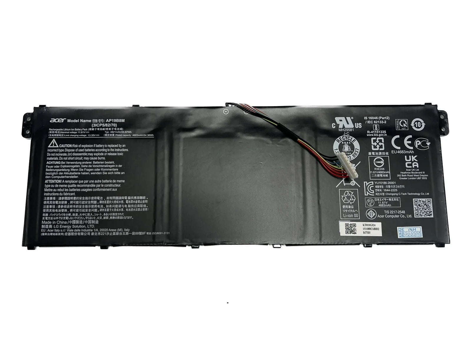 Acer RS TravelMate Vero TMP414-51 Porsche AP714-51GT P4 CP514-1H Chromebook 3 AV15-52 TMP416-51 for 55.97Wh Book TMP614-52 Genuine P6 Battery Design Aspire 513 AP19B8M CP513-1H SF314-59 514 Spin Swift