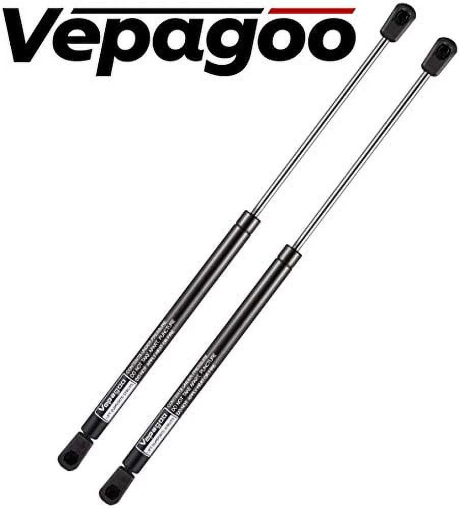 for Camper Gas of Pickup Door, C16-02622 28Lbs/127N Window, Truck Canopy 2 Set Vepagoo 17" Leer Shell Topper ARE Struts Cab Rear Shocks