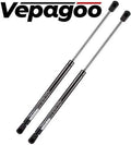 for Camper Gas of Pickup Door, C16-02622 28Lbs/127N Window, Truck Canopy 2 Set Vepagoo 17" Leer Shell Topper ARE Struts Cab Rear Shocks