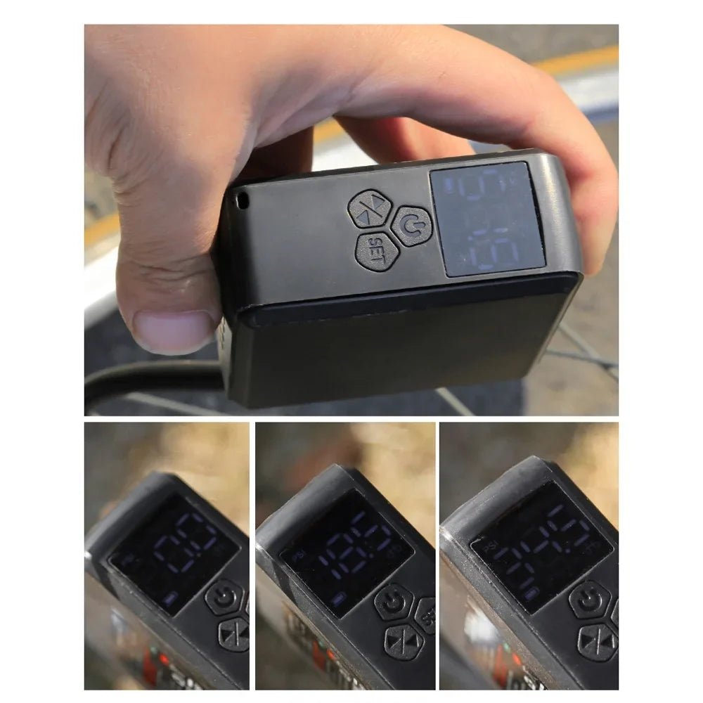 Bicycles for Electric Detecting Pressure Bicycles Pressure Tire and High Tomshine Pump with Tire Inflator Electric