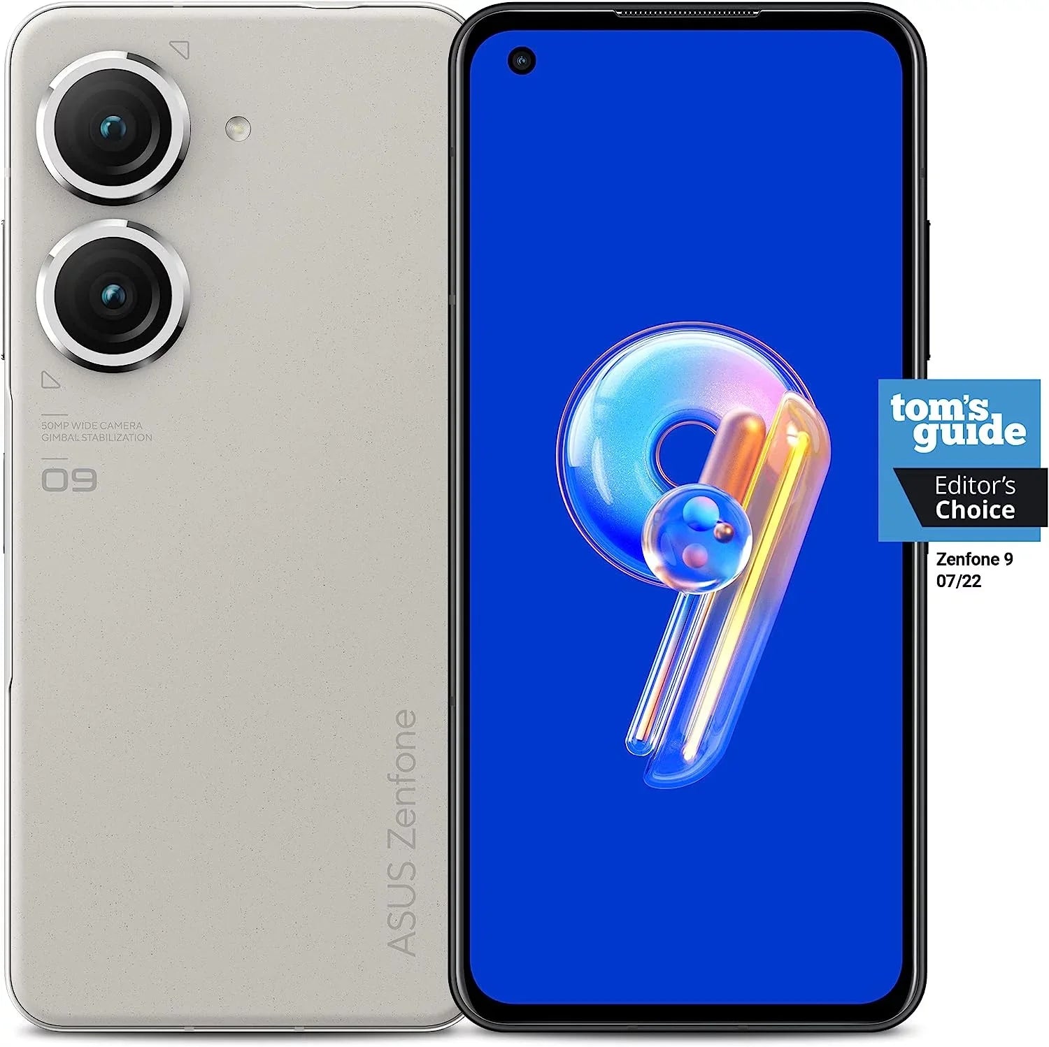 5.9¡± SIM, AMOLED AI2202-8G256G-WH 256GB, 120Hz, FHD+ LTE 8GB, White, Camera, 50MP/12MP ZenFone US Unlocked ASUS Dual 5G Dual 9, Version, 2400x1080