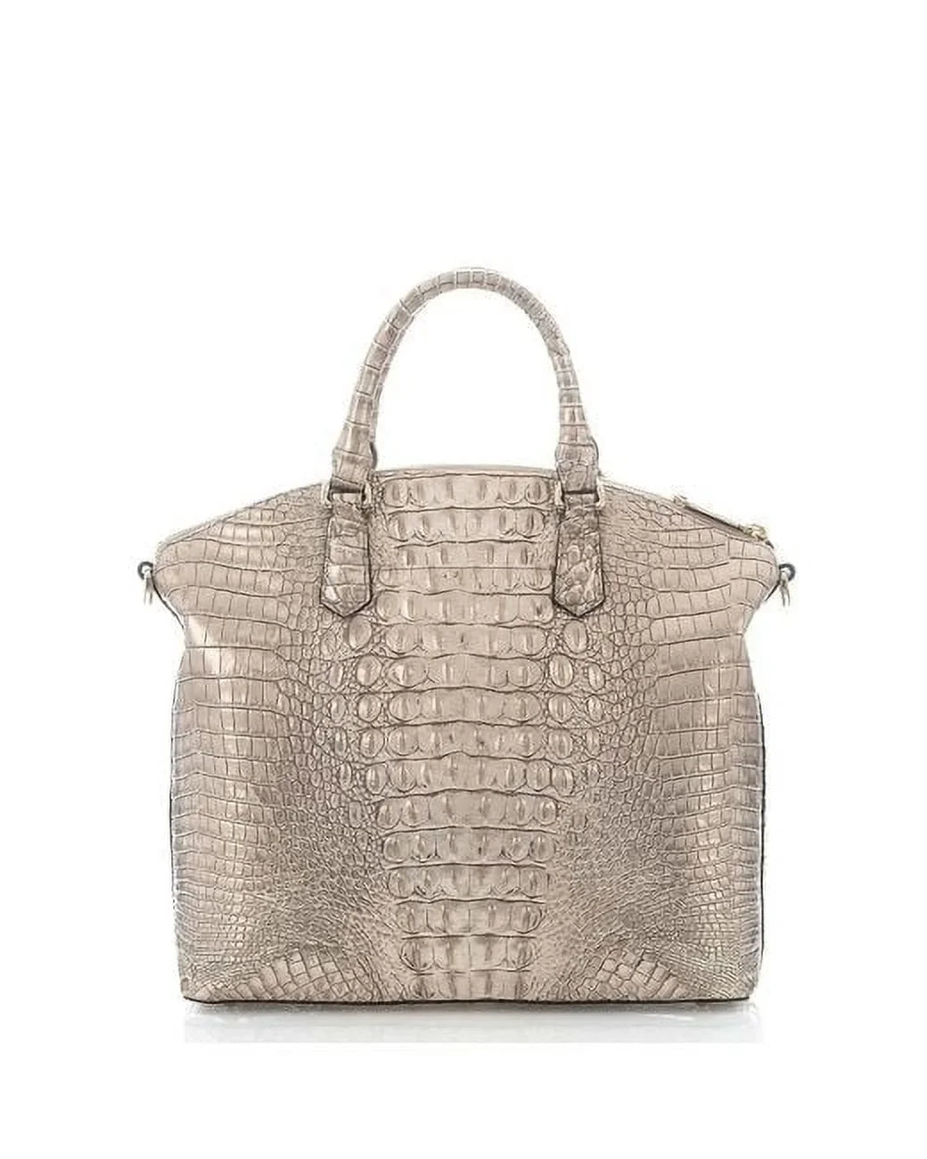 Duxbury Satchel Sugar Brahmin Large Cane Silver/Metallic