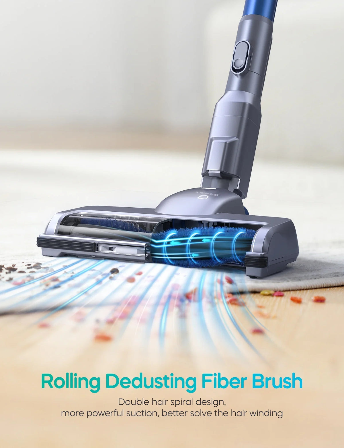 1 Suction, Cleaner, 23000Pa 6 Floor/Carpet/Pet/Hair in Vacuum Home/Car/Hard Vacuum Runtime, Cordless Lightweight for Powerful Long Battery, Detachable 35min with Handheld