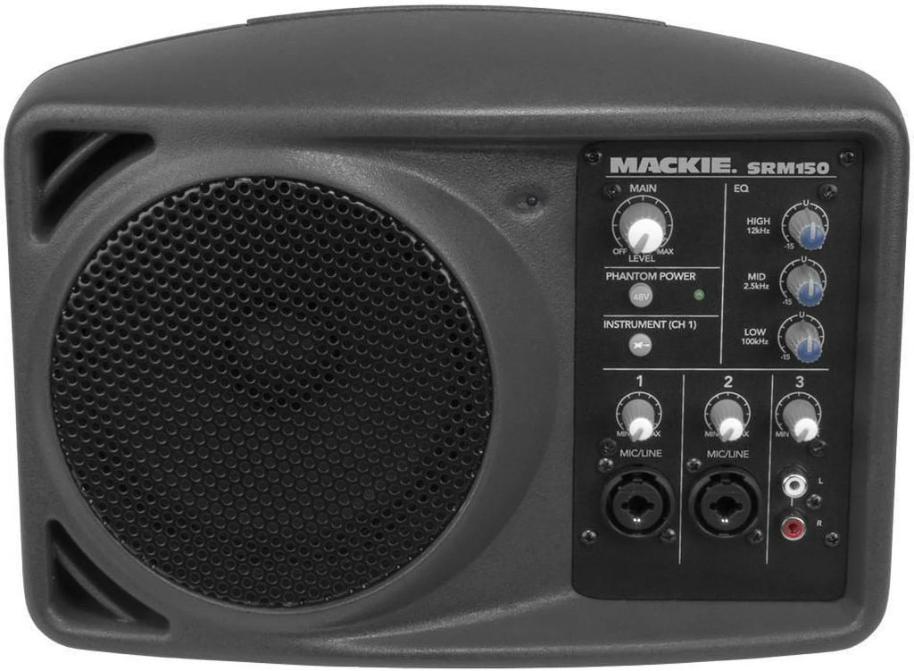 Pa Active SRM150 Powered Monitor Built 2 Mackie EQ With Speakers In