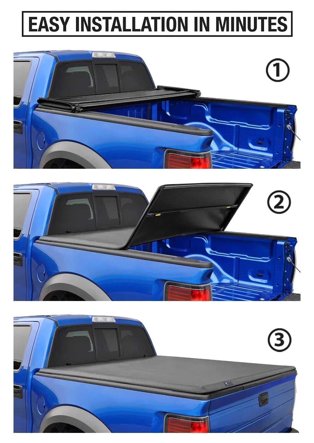 (69.6 Bed (NOT Fits Cargo Tri-Fold Stepside) 2009-2016 2012 1500 feet 2014 Trifold Ram For 5.8 Cover Tonneau inch) 2013 TG-BC3D1015 Dodge 2015 2010 Tonno Cover Truck Pickup 2011 TYGER