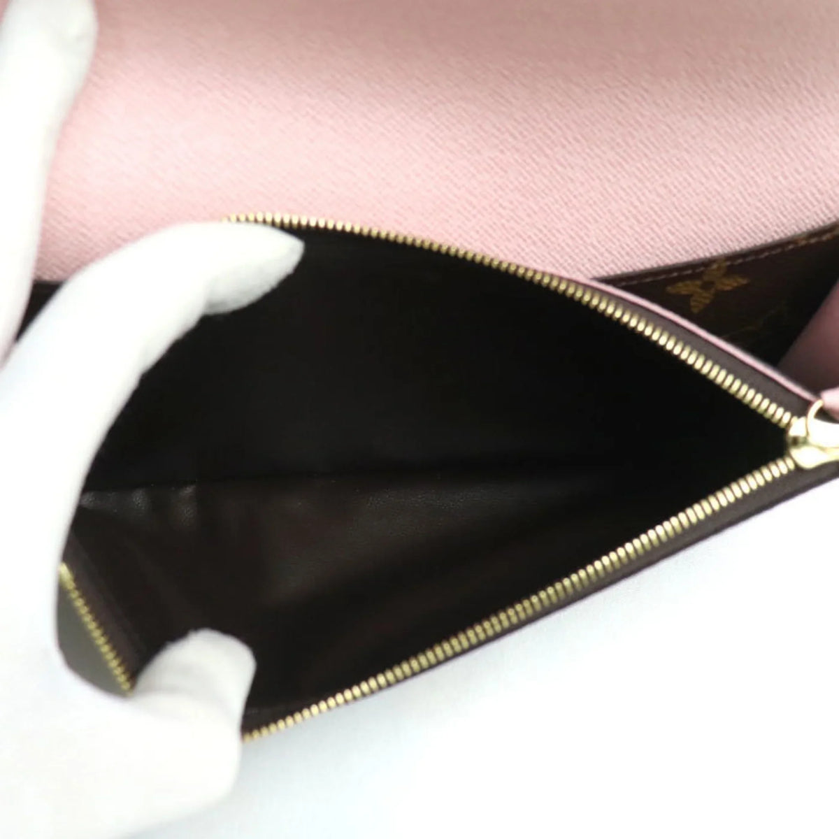 LOUIS Pre-Owned Monogram Long Wallet IC Ballerine M61289 Women's Rose (Good) Portefeuil VUITTON Emily