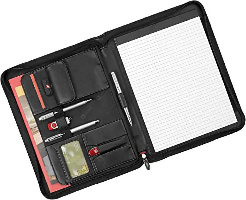 Zippered Black Luggage Wenger Padfolio, Concept