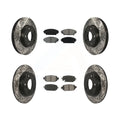 Slotted - Mazda Kit Semi-Metallic Pads Auto 2019-2021 Transit KDS-100840 FWD Brake Front Rear CX-3 Coated For Drilled And Disc Rotors