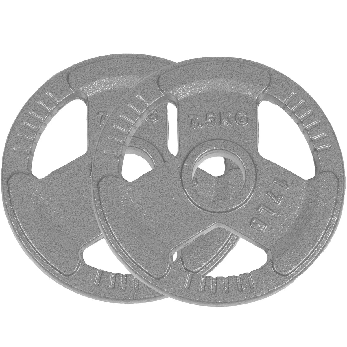 2 and or Pack Training Olympic Plates, Iron for Weightlifting, Olympic Plate Strength 17LB Cast Weight Standard