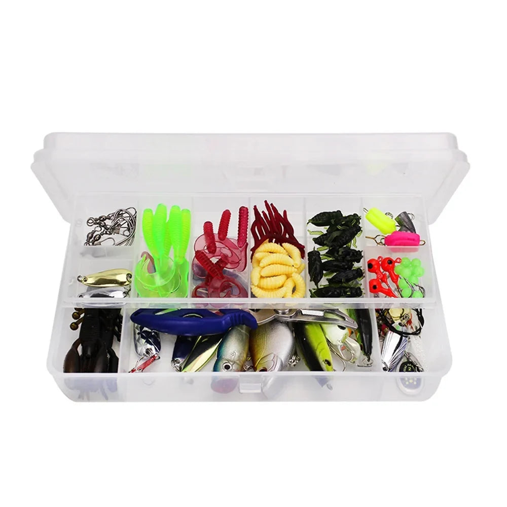 BE-TOOL Suitable Tackle Bait Kits Seas Fishing Rivers Set Fishing Set and Fishing Lures for Accessories