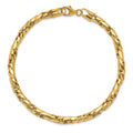 Polished Gold Men's 14k Fancy Link Bracelet