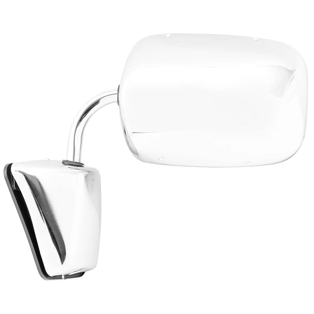 Mirror Side Mount Manual Stainless Door Pickup Steel Low 1973-1991 C/K/R/V with Compatible Truck SUV Replacement Brock 996220