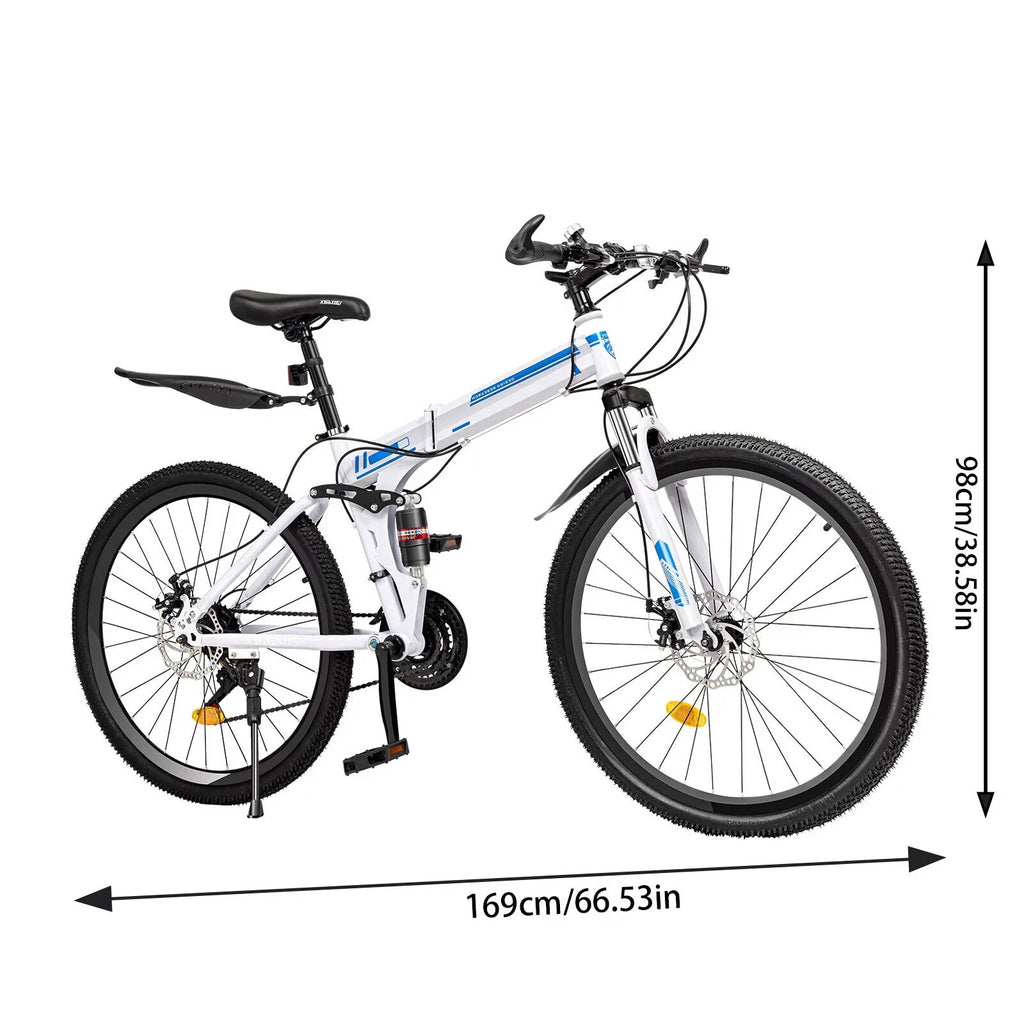 21 MTB Mountain Speed 26" Brake Bikes Bike Men Disc Dual SHZICMY Folding Bicycle School