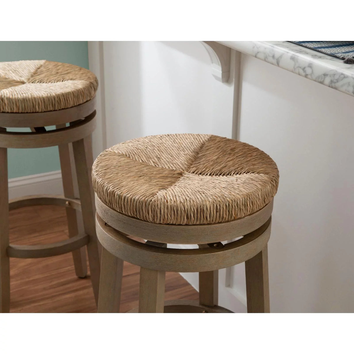 Stool Bar Natural with in. 31 Swivel Powell Morgan - Natural Rush