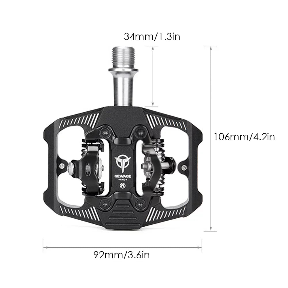 Pedals Efficient with Optimal Sided Pedals MTB Transfer for Clip Cleats Double
