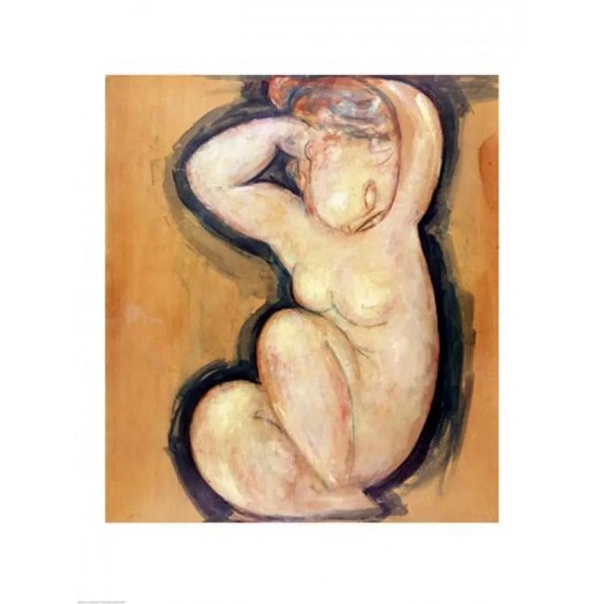 Modigliani 24 by Poster C.1913-14 Caryatid - Print Amedeo in. 18 x