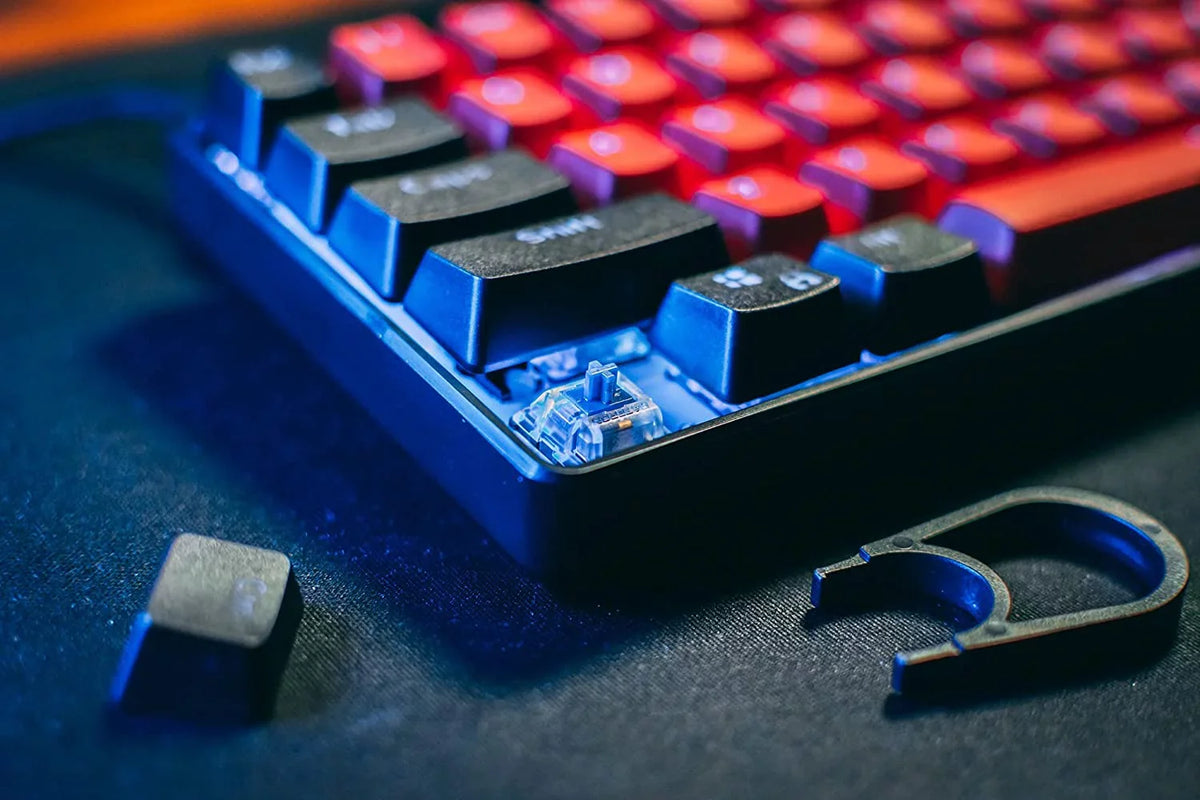 Pro Gaming Keyboard BRED 60% RGB (Silver Keyboard - Mechanical Kraken Speed Switches) Edition 60