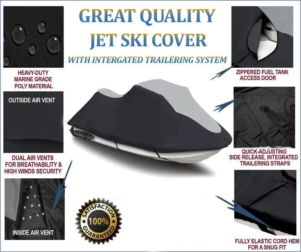 1996-2009 Travel for SKI Bombardier JET Sea HEAVY-DUTY Doo Storage PWC Cover Sea-Doo Compatible and SUPER GTI 600D