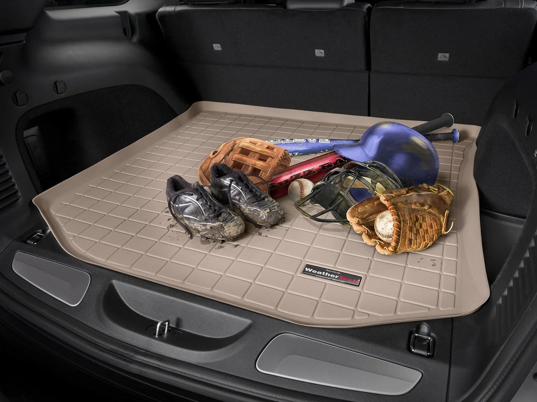with Cargo 1999-2004 Row Honda 3rd Trunk compatible Black - Seating, Odyssey Liner WeatherTech Behind