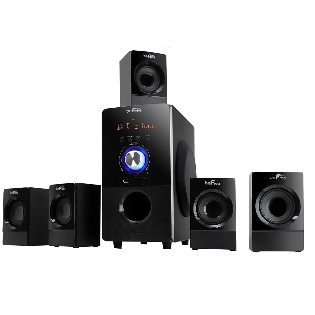 Channel W Sound Black 80 Surround Sound 93695498M 5.1 (93695498M) beFree Speaker