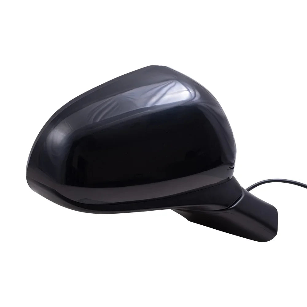 2019 Brock without Right Heat-Signal-Camera Compatible Textured Passenger Replacement Aftermarket Hyundai with Fe Santa Power Black Mirror