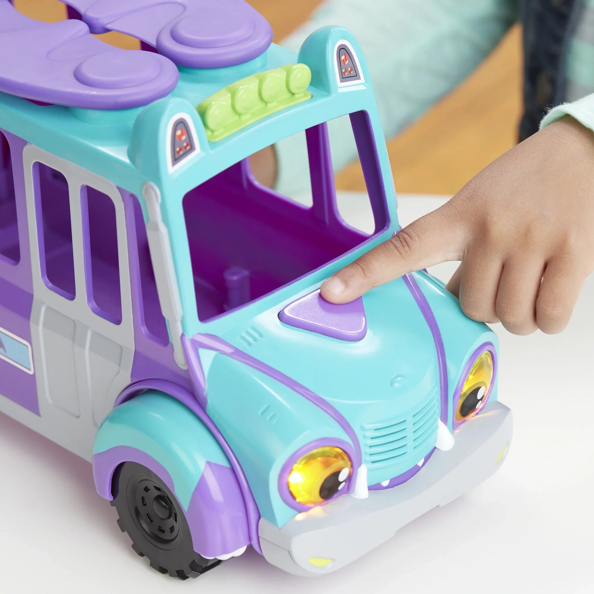 Sounds, and Netflix Toy Music Up Lights, Monsters Super Monster GrrBus with Bus 3 Ages and