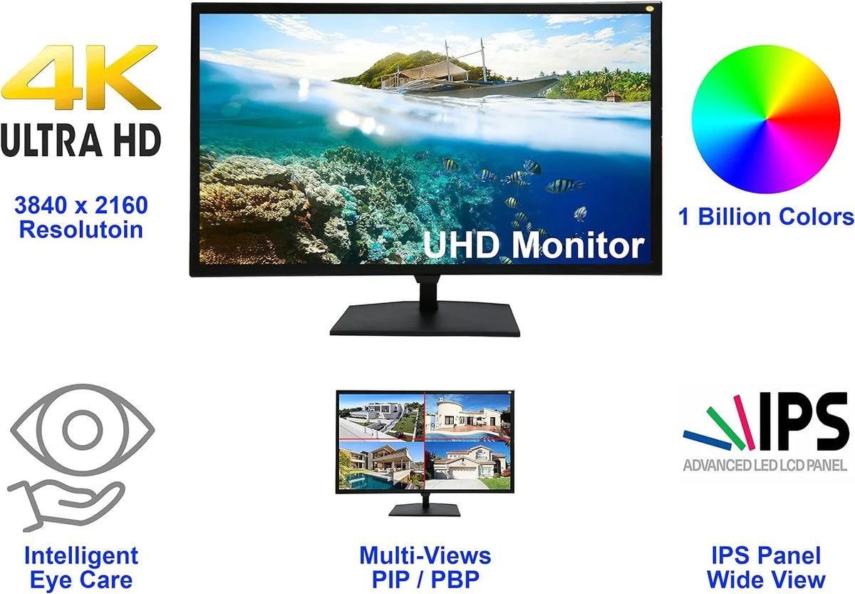 Supports 28" 60Hz Display monitor 3840x2160 Gaming 4K2K Monitor Home 4K Office Security Pro 101AV UHD