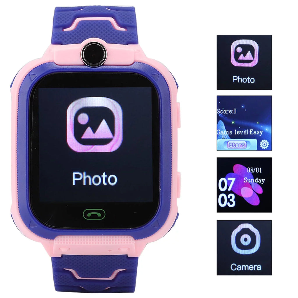 Relojes Reloj Prueba para ni?os ni?os, Inteligente IOS/AndroidQ12, Relojes Agua multifunci¨®n Fyearfly de Digital a Digitales de para Reloj ni?os Reloj para para Exteriores(Rosado) Pulsera para