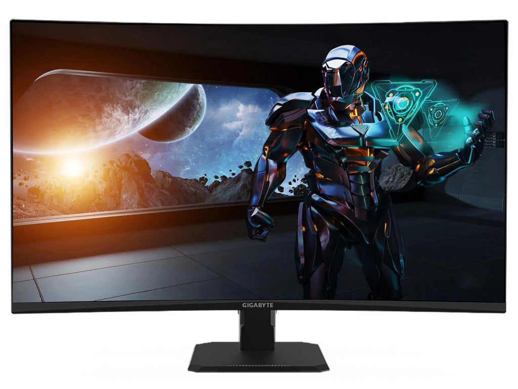 GIGABYTE VA Display, 1ms Gaming Time, Response 2.0 Ready, 31.5" 1.4, 2560x1440 1440P 165Hz Curved 1500R 1x HDMI Monitor, HDR 2x Display (MPRT) GS32QC Port