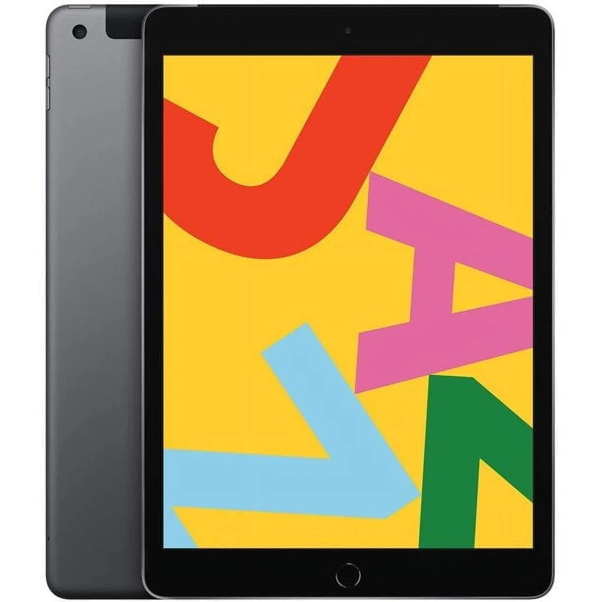 iPad All Gen, Pre-Owned Gray Unlocked 7th Space + Apple WIFI Carriers 32GB, - 10.2-inch,