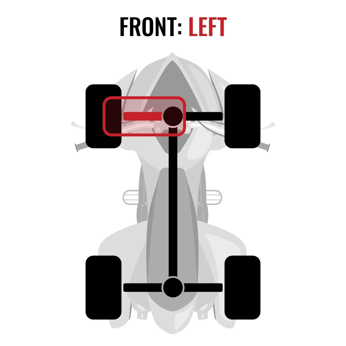 '- Front Renegade XT 2015 Sixity EFI Can-Am 4X4 Left with Axle 1000 compatible