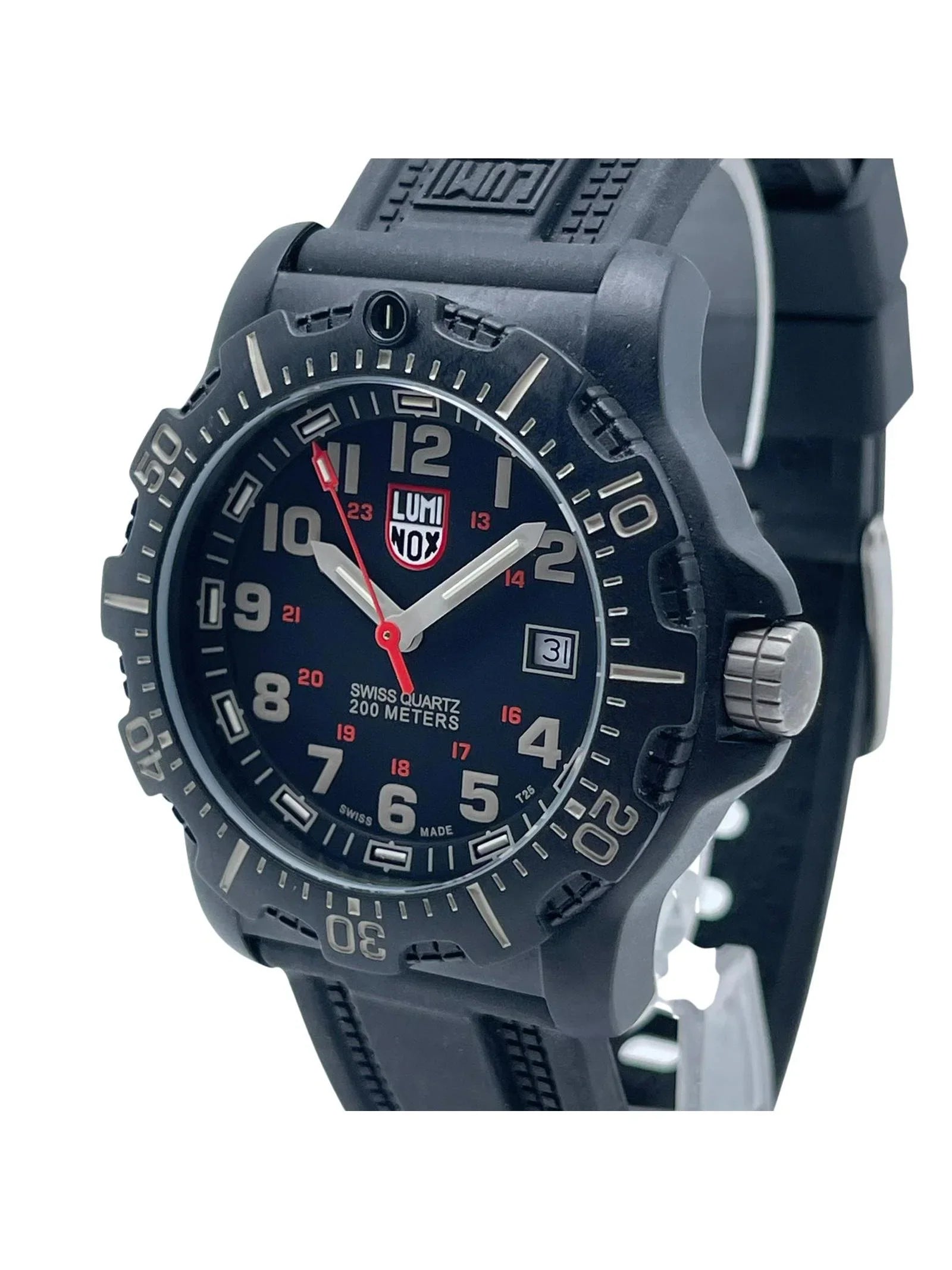 OPS XL.8813.LM Quartz Mens Watch Seal Black Pre-owned (Good) Navy 44mm