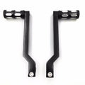 Black HTT- Toe FLSTF Levers Pedal Heel Pegs Shift Aluminum later Harley Motorcycle Davidson w/ Shift 1980 Shifter Fat Style 009C- For and Levers/Gear Boy