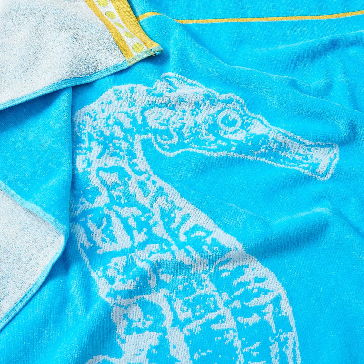 Beach Pack 2-Pack Cotton Yellow) 30" Seahorse Towel Blue / x Printed Bay Great Home - (2 60",