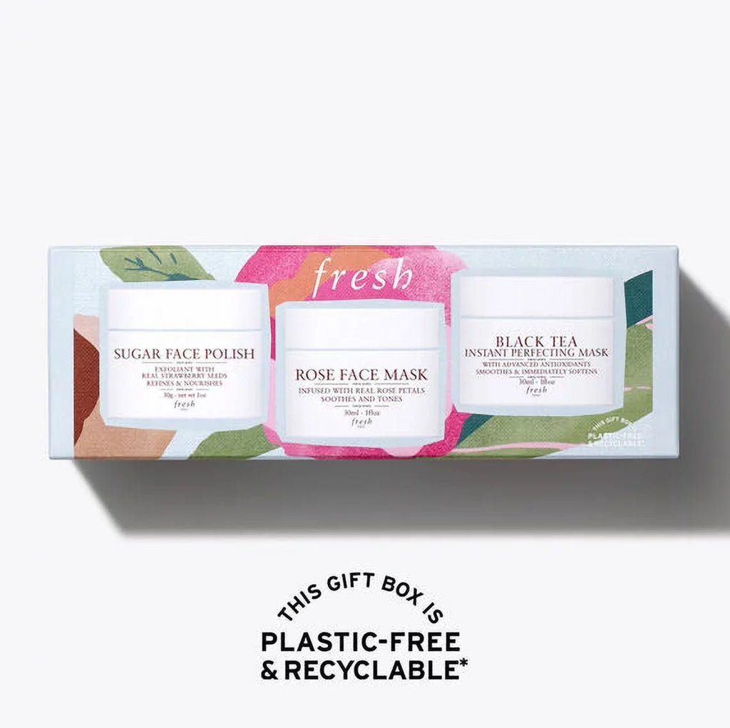 (Gift Gift Tea, Antioxidants Rose Face Essentials Polish, Face Facial Sugar *EN Mask, Fresh Face Set, Advanced 3 Masks: Black Set, Pack) Mask
