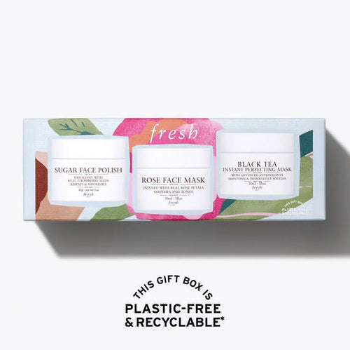 (Gift Gift Tea, Antioxidants Rose Face Essentials Polish, Face Facial Sugar *EN Mask, Fresh Face Set, Advanced 3 Masks: Black Set, Pack) Mask