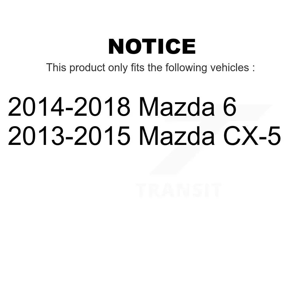 Mazda Pair Front Rotors K8-100531 For CX-5 Brake Disc 6
