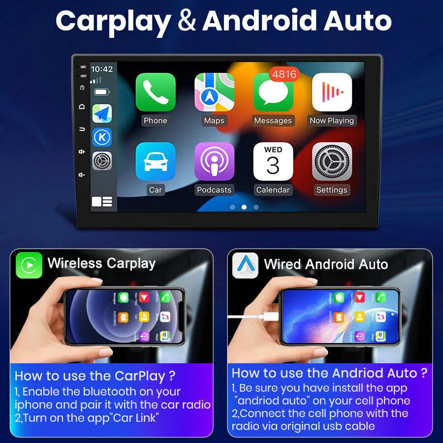 1280*720 9" IPS Hummer 2+32GB Android Apple Fit GPS H3 Radio 2005-2010 13 Stereo Car CarPlay Navi