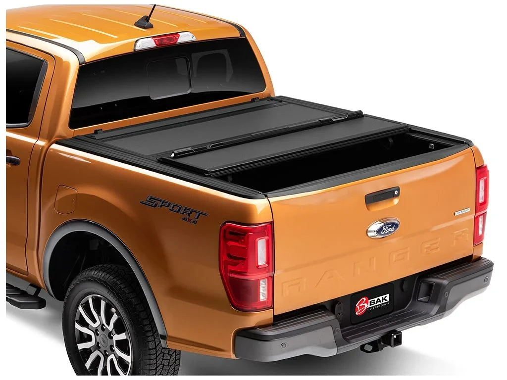 2023 - BAKFlip | Hard 2019 MX4 Cover | BAK 448332 Folding RealTruck Tonneau 5' 1" (61") Truck Bed with by Compatible Bed Ranger Ford