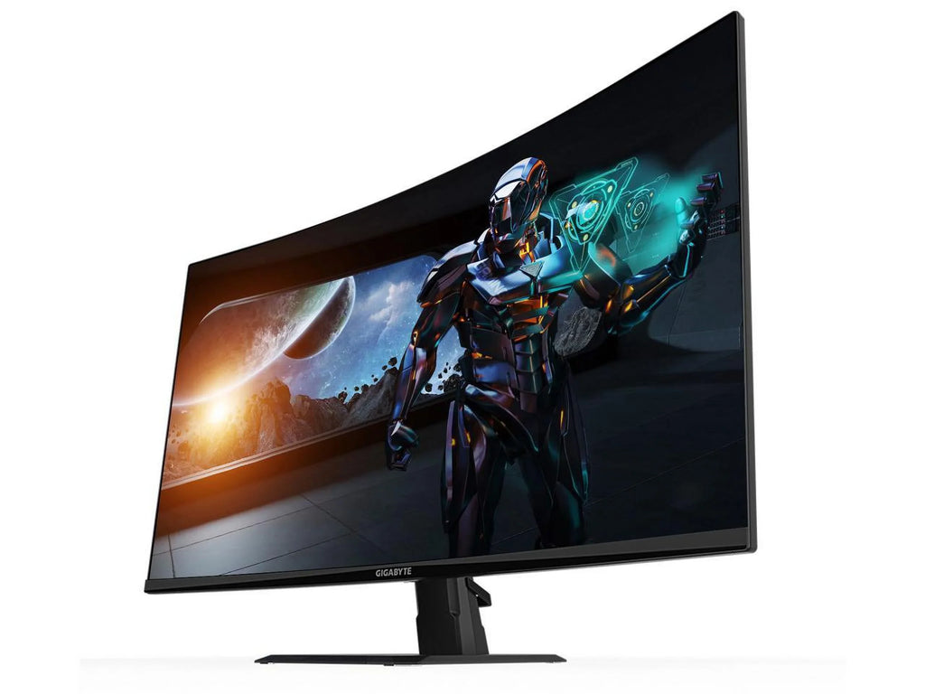 GIGABYTE VA Display, 1ms Gaming Time, Response 2.0 Ready, 31.5" 1.4, 2560x1440 1440P 165Hz Curved 1500R 1x HDMI Monitor, HDR 2x Display (MPRT) GS32QC Port