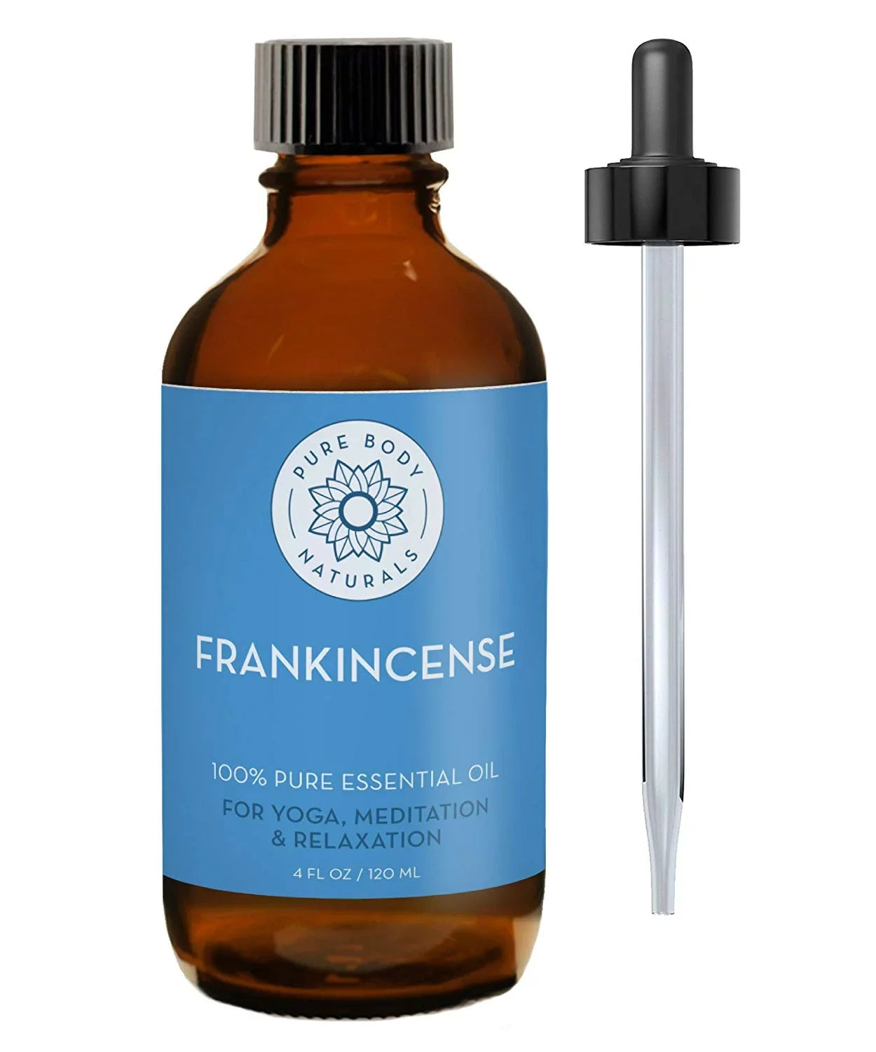 Relief, Diffuser by 4 and Stress Essential Ounce for and Body Yoga, Naturals, Oil Frankincense Skin, Meditation Pure