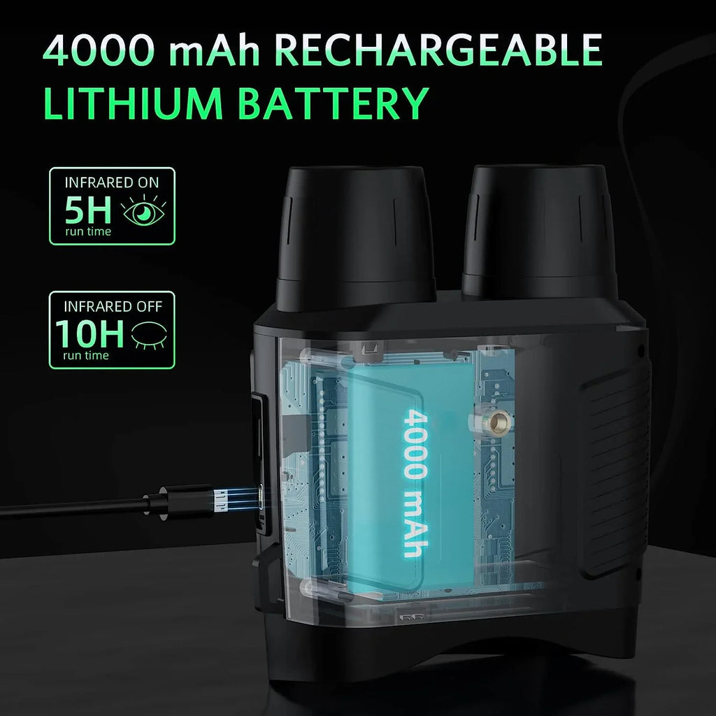 Taking and with NVI-800 for 32GB 6x Hunting Card Binoculars Zoom SD Vision Vision Suitable Night at Goggles Night Night Pictures Videos SuntekCam 24MP/1080P and