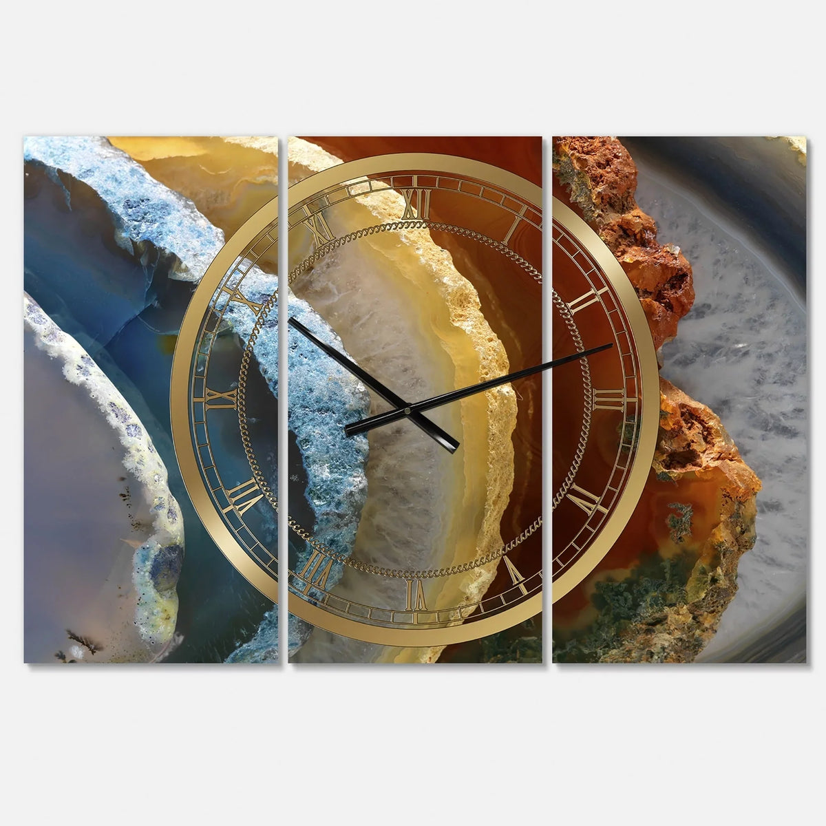 Clock 36 Large 28 3 - ART high DESIGN 3 in. in. XV' - 'Mineral - Fashion Slice Panels Wall Panels Designart wide x