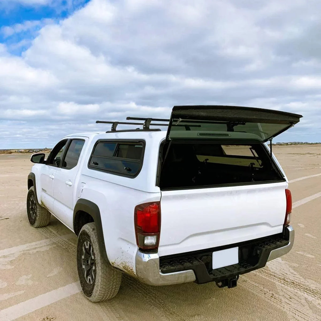 for Camper Gas of Pickup Door, C16-02622 28Lbs/127N Window, Truck Canopy 2 Set Vepagoo 17" Leer Shell Topper ARE Struts Cab Rear Shocks