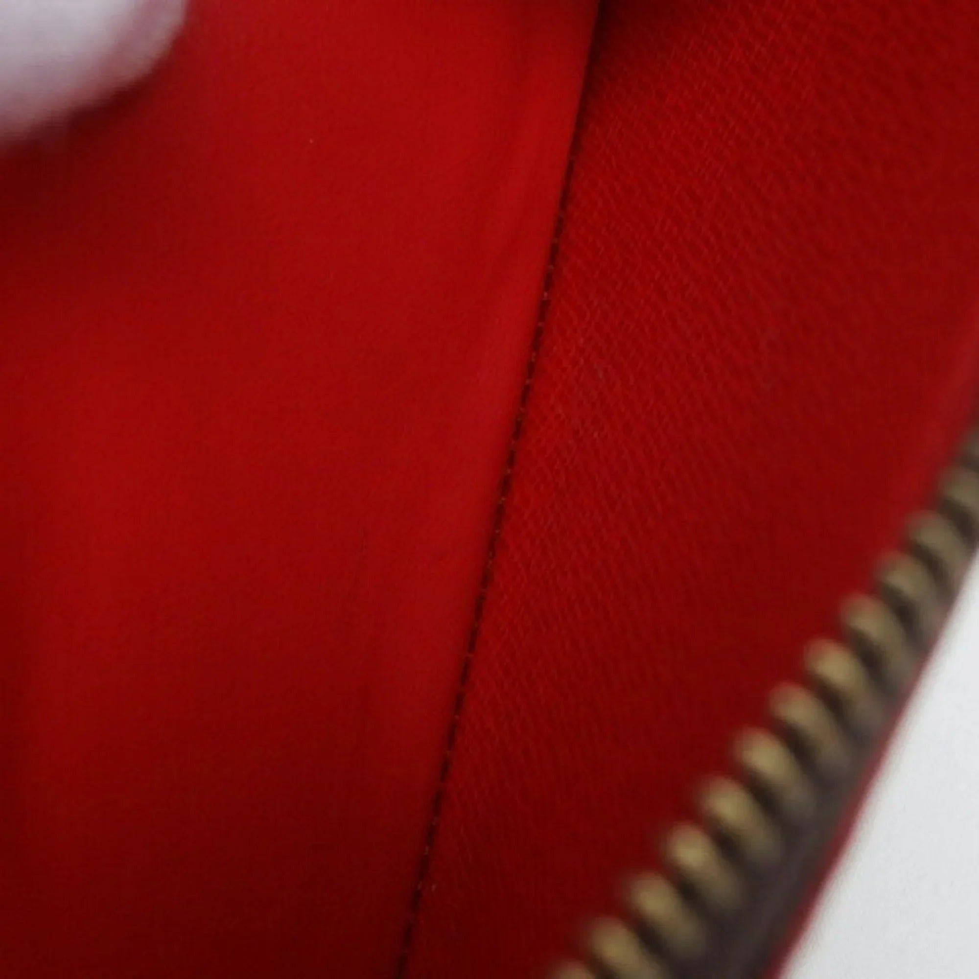 Monogram Wallet Red Pre-Owned M62940 Wallet Long Vuitton (Good) Clemence Louis