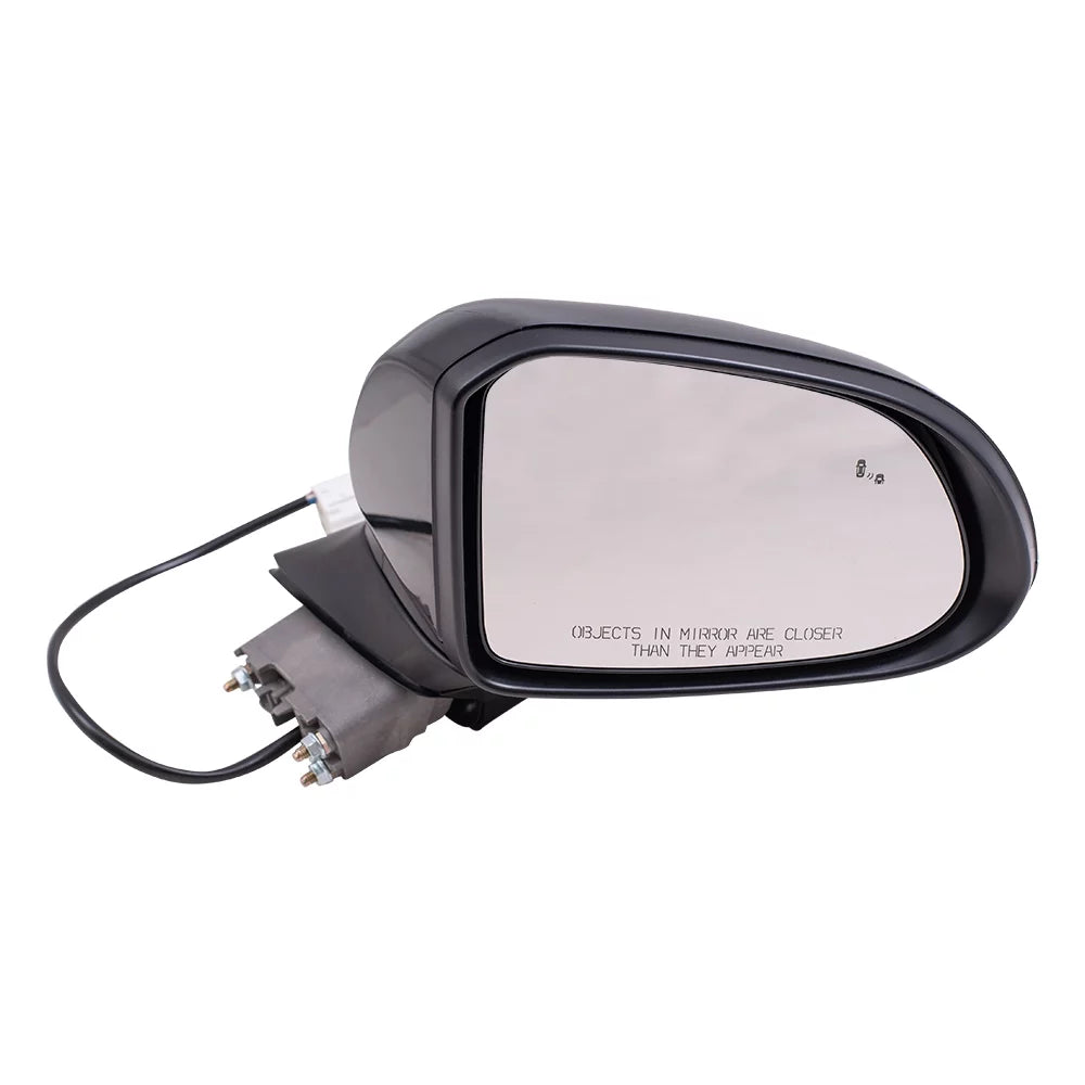 2019 Brock without Right Heat-Signal-Camera Compatible Textured Passenger Replacement Aftermarket Hyundai with Fe Santa Power Black Mirror