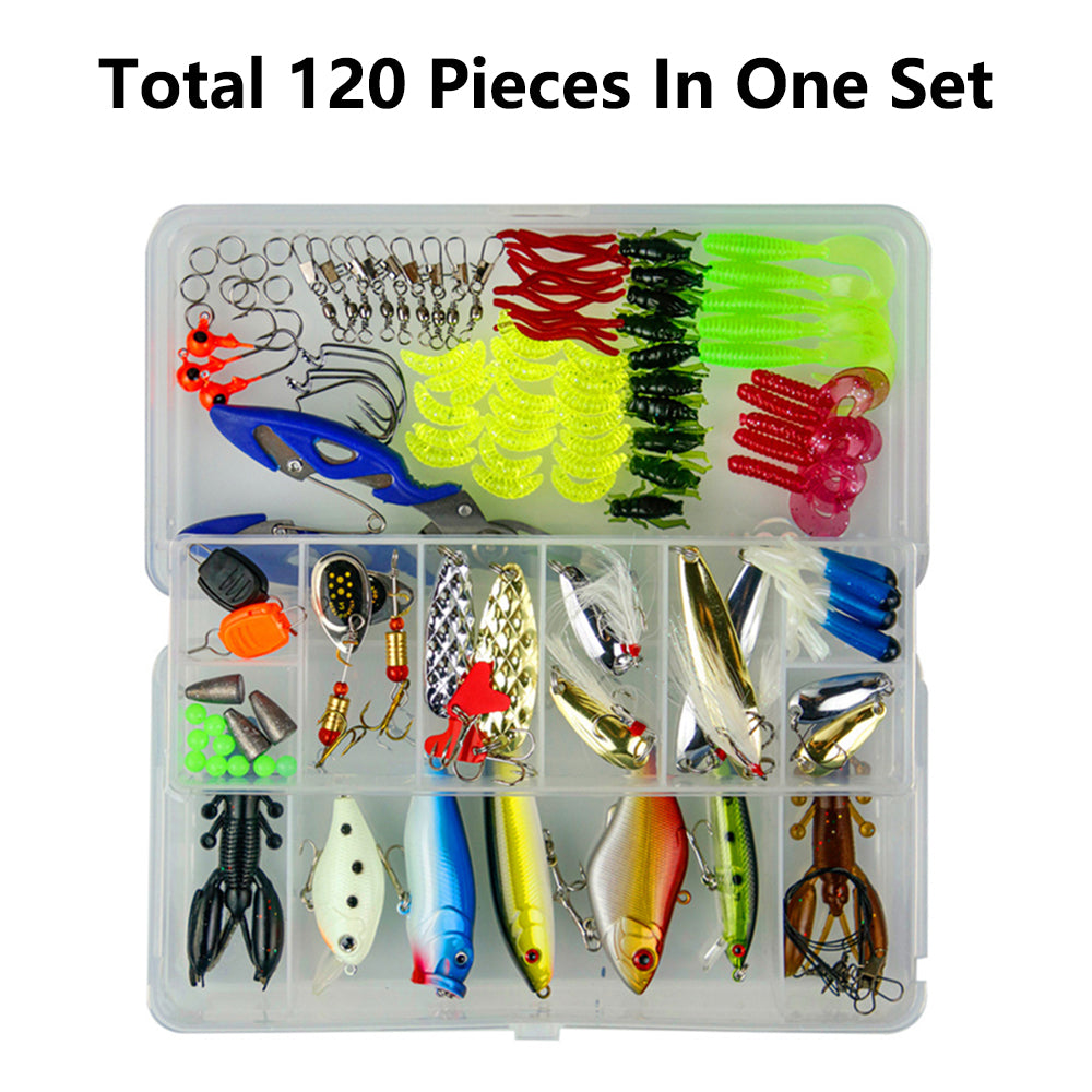 BE-TOOL Suitable Tackle Bait Kits Seas Fishing Rivers Set Fishing Set and Fishing Lures for Accessories