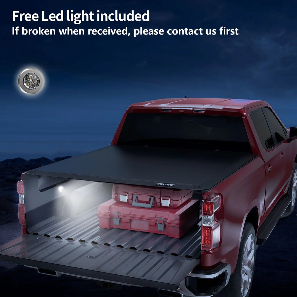 Bed Truck Tonneau 14-21 Cover Rail Fold 5.5ft 4 w/ Deck Soft for Ledkingdomus Tundra System Toyota